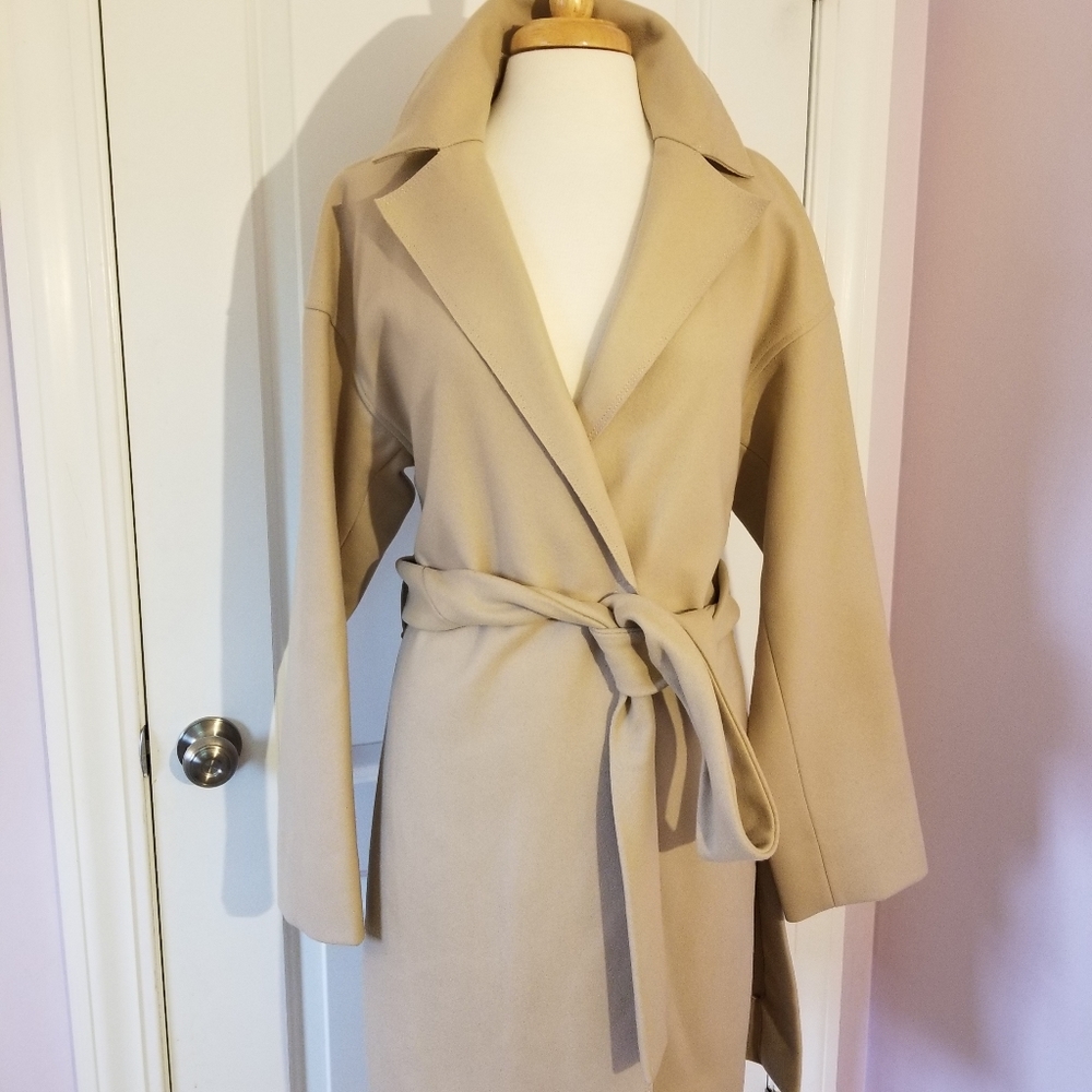Babaton Atelier Cashmere Wool Coat Size L
